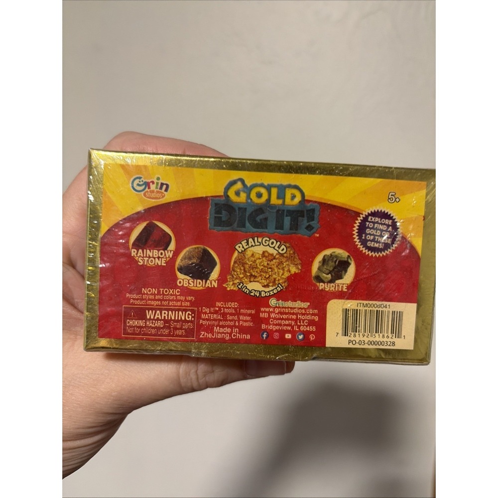 Super Gold Dig It! Chance for Real Gold Or Gems Grinstudios NEW Sealed